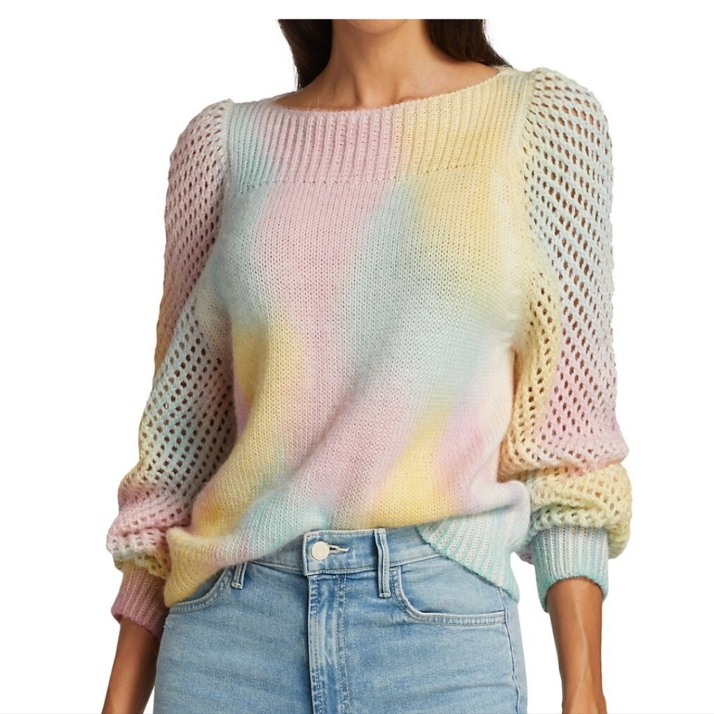 Lovestackfancy light rainbow pastel colors size s.